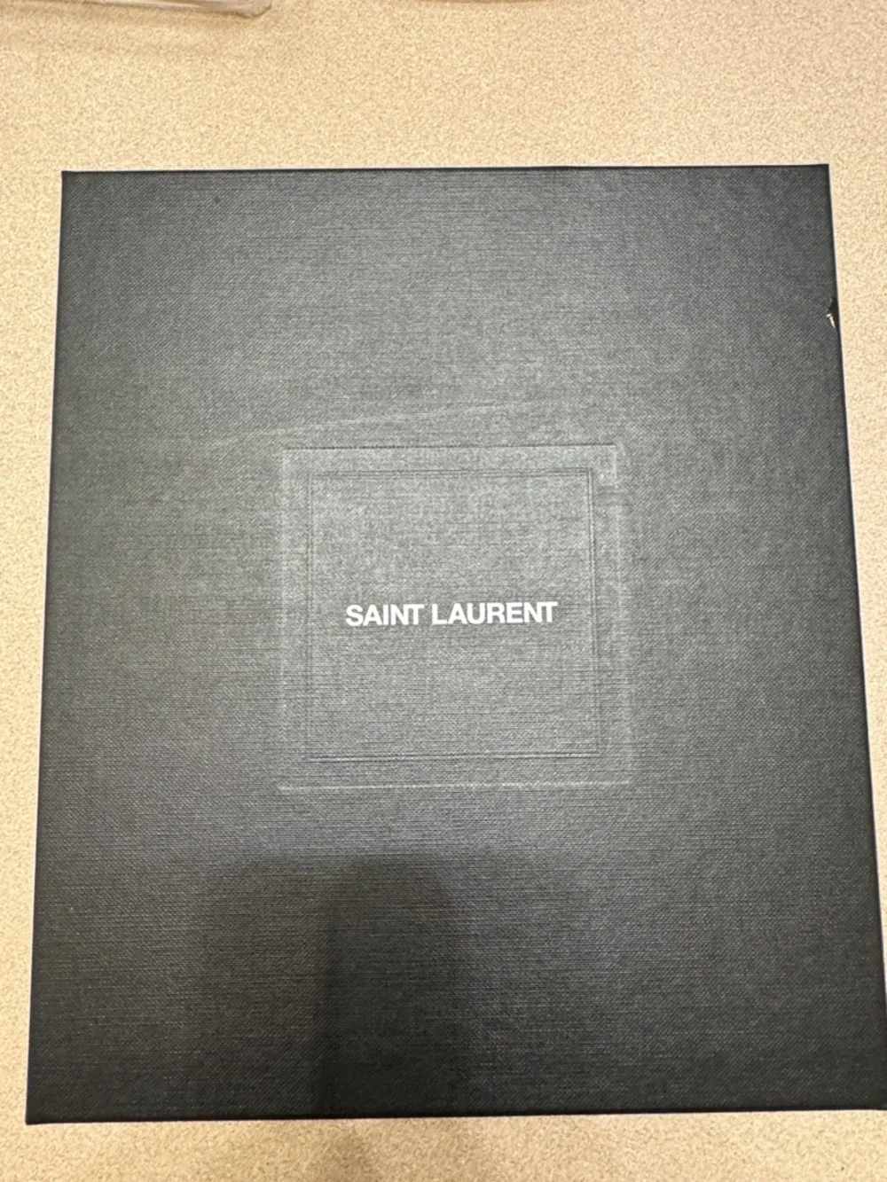 Saint Laurent Black Leather YSL Logo Crossbody with Gold Hardware